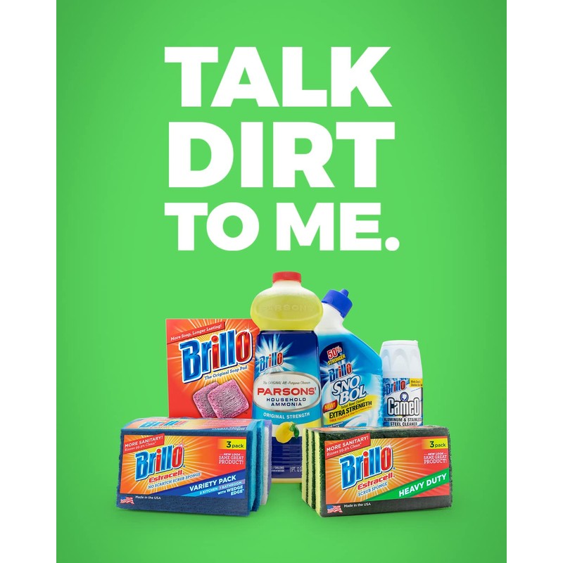 Brillo Estracell No-Scratch Wedge Edge Varity Kitchen & Bath, 3