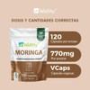 Wellthy Moringa 120 Cápsulas 400mg. 100% Pura, 100% Natural, 4