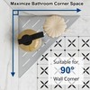 Qeke Corner Shower Shelves, 10” Recessed Tile Shower Shelf, 304