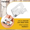 Yetaha 8PCS Belt Clips for Dewalt with Screws, Stainless Steel