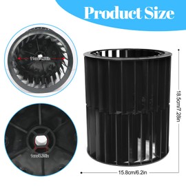 New Upgraded 1472A1191 Wheel Package Blower, Air Conditioner Blower Wheel Compatible with Coleman 47003, 47004, 47023, 47024, 47053, 47054, 47073, 47074 etc
