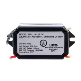 Hubbell RRU-277 Emergency Lighting Remote Relay Unit N/C Shunt Relay, 60Hz, 277V