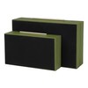HofferRuffer Faux Leather Decorative Boxes Set of 2, Large Nesting
