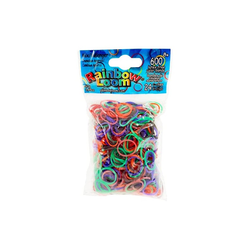 Rainbow Loom® Jelly Collection: Chameleon Mix Rubber Bands with 24