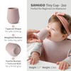 SAMiGO Silicone Baby Utensils - Self Feeding Spoons and Tiny