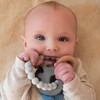 Nuby Natural Wood & Silicone Teether Ring: 3 M+, Elephant,