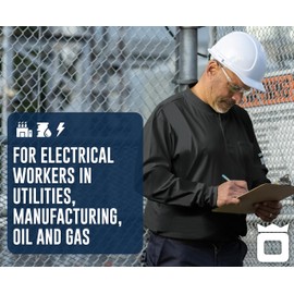 Oberon FR Arc Rated Safety Shirt for Men - Cotton Henley - Flame Resistant - 11 Cal - Pocket - Navy