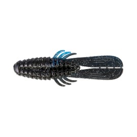 BIG BITE BAITS 4" FAFO / 8 Pack/Black/Blue with Silver Glitter