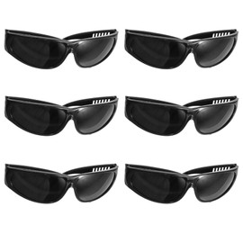 OSALADI Welding Glasses 6pcs Welding Goggles Welding Eye Protection Glasses Tinted Safety Glasses Eyewear for Laboratory Construction Gardening Industrial Craft Dark Welding Goggles