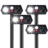 4Pack Solar Ultrasonic Animal Repellent Outdoor, Deer Deterrent Devices with
