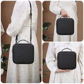 RAIALL Camera Case for Sony Alpha a6000/a6100/a6400/a6700/ Sony Alpha 7 II III IV/7R V Mirrorless Digital Camera and Lens, Vlogging Camera Hard Travel Bag with a Shoulder Strap and 3 Dividers, Black