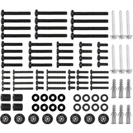LSB-FL Monitor and TV Mounting Screws M4 to M8 Screws with Washers and Spacers Screws Set Fits up to 80" Universal