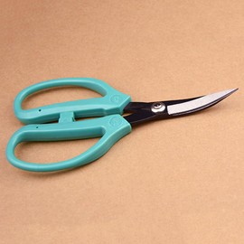 LALAFINA 2 Piezas Tijeras de marisco, Tijeras de cocina para mariscos, tijeras curvas, tijeras para acolchar, tijeras de cuero para el hogar, tijeras de cuero de acero de alto carbono
