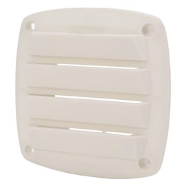 CUEI Round Louvered Vent, 4" Easy Installation Air Hose Thru Vent, Air Vent Louver, Keep Dry Eliminate Odors Fresh Air Louvered for Boat Home RV Caravan Yacht Motorhome, White