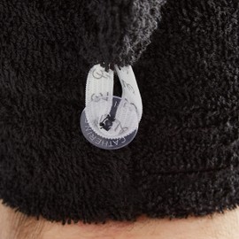 Catherine Lansfield Quick Dry Cotton Turbie Head Towel Black