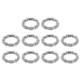 sourcing map Bicycle Crank Ball Bearing 5/16Inch (8mm) x 9 Balls, 6pcs Replacement Ball Bearings for Bottom Bracket Bearings Bike Wheel Frame Bearing Repair