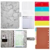 Binder Notebook A6 PU Leather Loose Leaf Notebook with 12