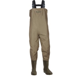 Paramount Outdoors Slipstream Heavy Nylon PVC Coated Fishing Chest Wader with Boots (Cleated Outsole, 11)