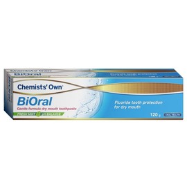 Chemists' Own BiOral Dry Mouth Gentle Flouride Toothpaste 120g