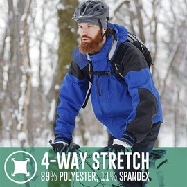 Michear Winter Fleece Hat Thermal Sport Running Hat Windproof Cycling Fleece Skull Cap Beanie Helmet Liner Soft Warm Breathable Unisex for Men Women (Dark Grey)