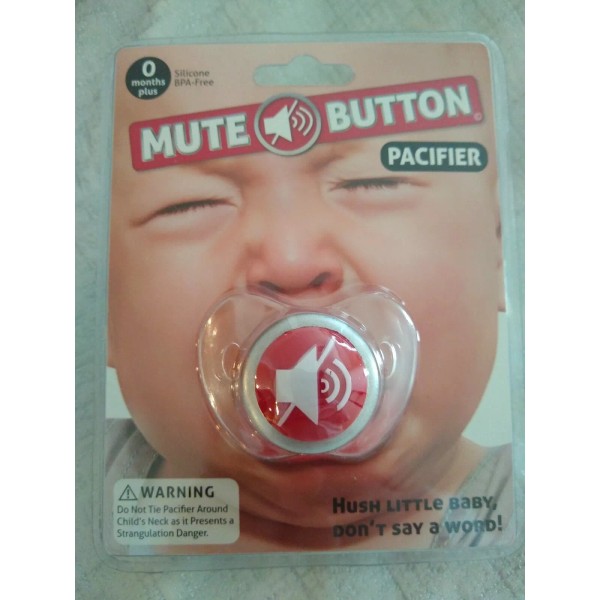 Born Free Mute BUTTON PACIFIER NEW BORN SILICONE BPA FREE
