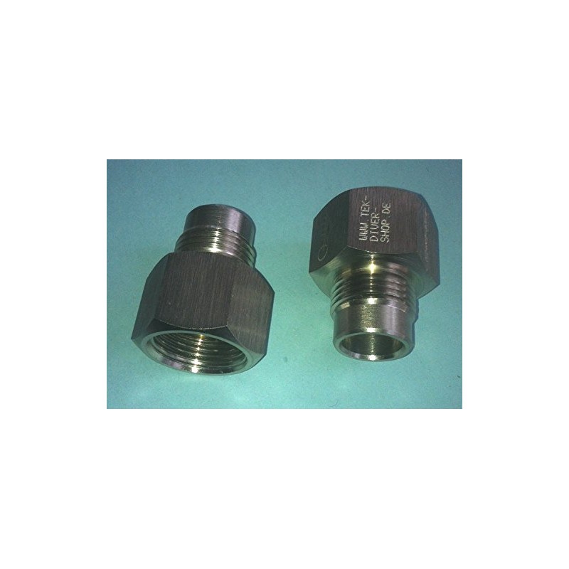 'M24X2 HTD Thread Adaptor Oxygen G3/4 Female Male Dräger Automat
