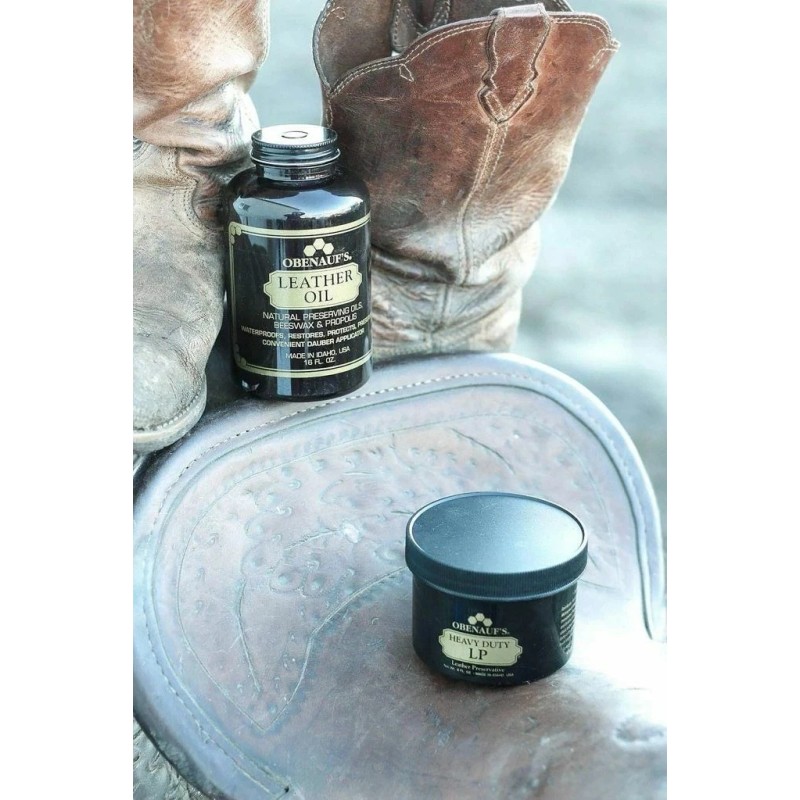 OBENAUF'S HEAVY DUTY LP LEATHER PRESERVATIVE , 8 OZ. JAR