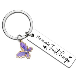 MOEXUKO In Memory of Loved One Gifts Sympathy Gifts for Loss of Loved One Memorial Gift for Loss of Mom Dad Memorial Keychain Remembrance Gift for Losses Bereavement Condolence Grief Present Keyring