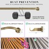2 Pack Antique Bronze Disc Curtain Rods, 48-84 Inches Window
