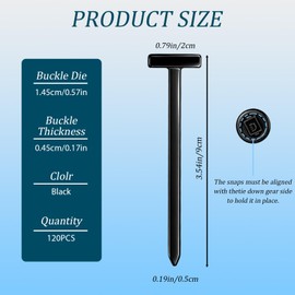 Cable Tie Buckle, 120 Pcs Nylon Universal Snap-Fit Fastening Clips for Car Repairs and DIY Projects, Durable Zipper Clips, Engine Guards, and General Repairs