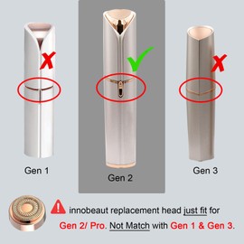 Refill for Flawless Replacement Heads Compatible with Finishing Touch Flawless Facial Hair Removal tool for Women As Seen On TV, 8-pc Pack