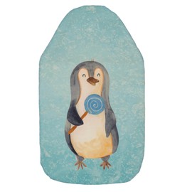 Mr. & Mrs. Panda Hot Water Bottle Penguin Lolli - Gift, Hot Water Bottle Cover, Heat Cushion, Children's Hot Water Bottle, Rabwing, Child, Grain Cushion, Hot Water Bottle with Cover, Snacking, Penguins, Crooks
