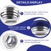 M10 Nuts, 40 Pieces Standard A2 V2A Self Locking Nuts,