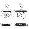 ROCK CLOUD Portable Camping Table Ultralight Aluminum Camp Table with