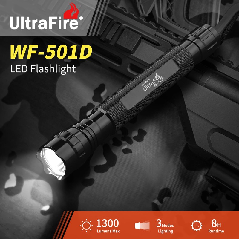 ULTRAFIRE 18 Inch Signal Traffic Wand Safty Flashlight with Holster,