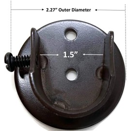 Urbanest Set of 2 Inside Mount Brackets for 1 1/8-inch to 1 1/4-inch Curtain Rods, Bronze