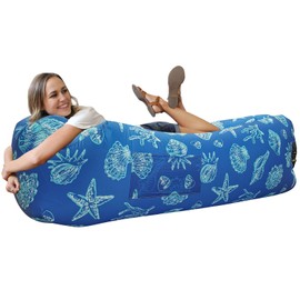 WEKAPO Inflatable Couch Air Lounger Chair - Camping & Beach Accessories, Portable Blow up Sofa for Hiking, Lawn, Indoor/Outdoor Movies & Music Festivals. Lightweight and Easy to Set Up Air Hammock