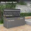 EAST OAK Outdoor Storage Box, 90 Gallon Deck Box, Waterproof