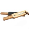 Pure Rose Wood Handle Extra Wide Leather Stick 2 Sided