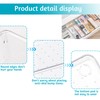 YHSKJCD 8 Pcs Clear Plastic Drawer Organiser Trays Desk Versatile