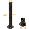 16 Sets Black Hex Socket Nut & Bolt,Furniture Connection Bolts