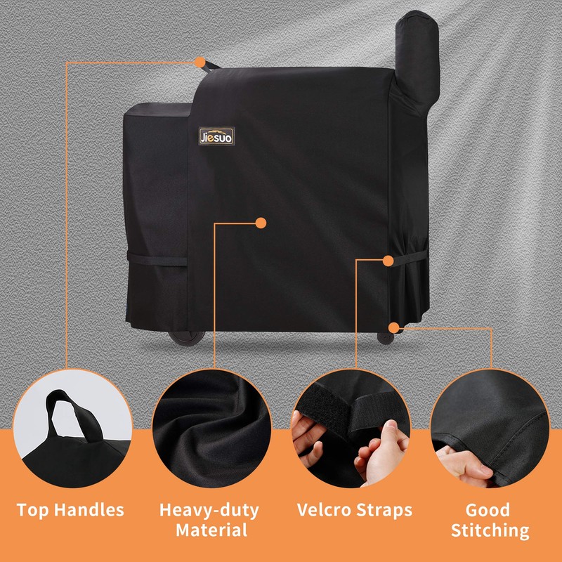 JIESUO Grill Cover for Traeger 34, Grills Accessories for Traeger