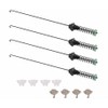 ALVBAN 4pcs W11130362 Washer Suspension Rod Kit WTW5000DW2 WTW5000DW0,Replacement for