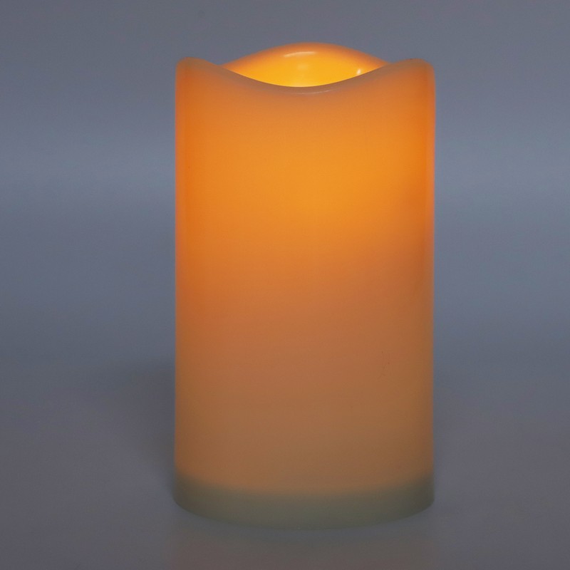 3pcs Electronic LED Candles Plastic Flameless Flickering Pillar Fake Candles