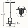 34 Inch Long Handle Grass Plugger Tool with 3 Inch
