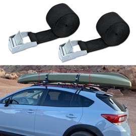 QZTYTY 2PCS Tie Down Straps, Cam Straps, Adjustable Kayak Straps Roof Rack Cinch Strap Ratchet Straps, 9.8Ft Lashing Straps Car Accessories Universal for Cargo, Trucks, Luggage, Trailer (2.5cm*3m)