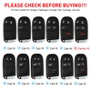 REMOCH Key Fob Cover for Dodge Accessories 5 Button Key