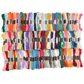 150Pcs Embroidery Thread Multicolour Cross Stitch Cotton Sewing Skeins Craft Accessories