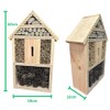 Green Feathers Natural Wooden Bug Hotel For Garden, Natural Materials