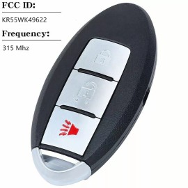KEYECU Replacement for 2008-2017 Infiniti QX50 3Button Smart REMOTE Key FOB KR55WK49622
